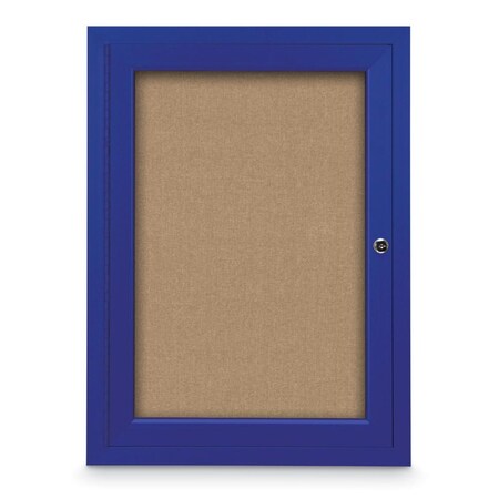United Visual Products Drop-In Shadowbox, 24"x36", Cherry/Blue Sp UVSB2436-CHERRY-BLSPRU